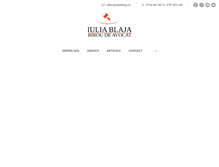Tablet Screenshot of iuliablaja.ro
